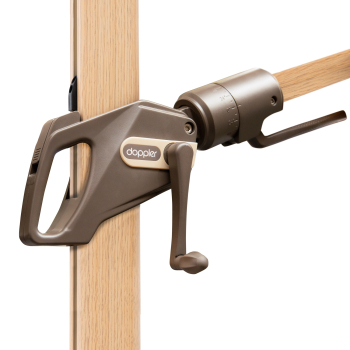 Doppler Pendelschirm ALU WOOD AX Ultra 220x300cm Kiwi Grün + Ständer